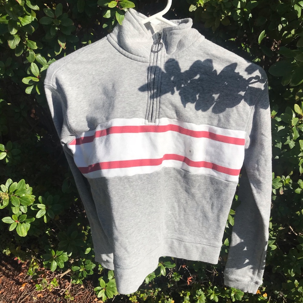 Aero Striped Quarter Zip sweatshirt